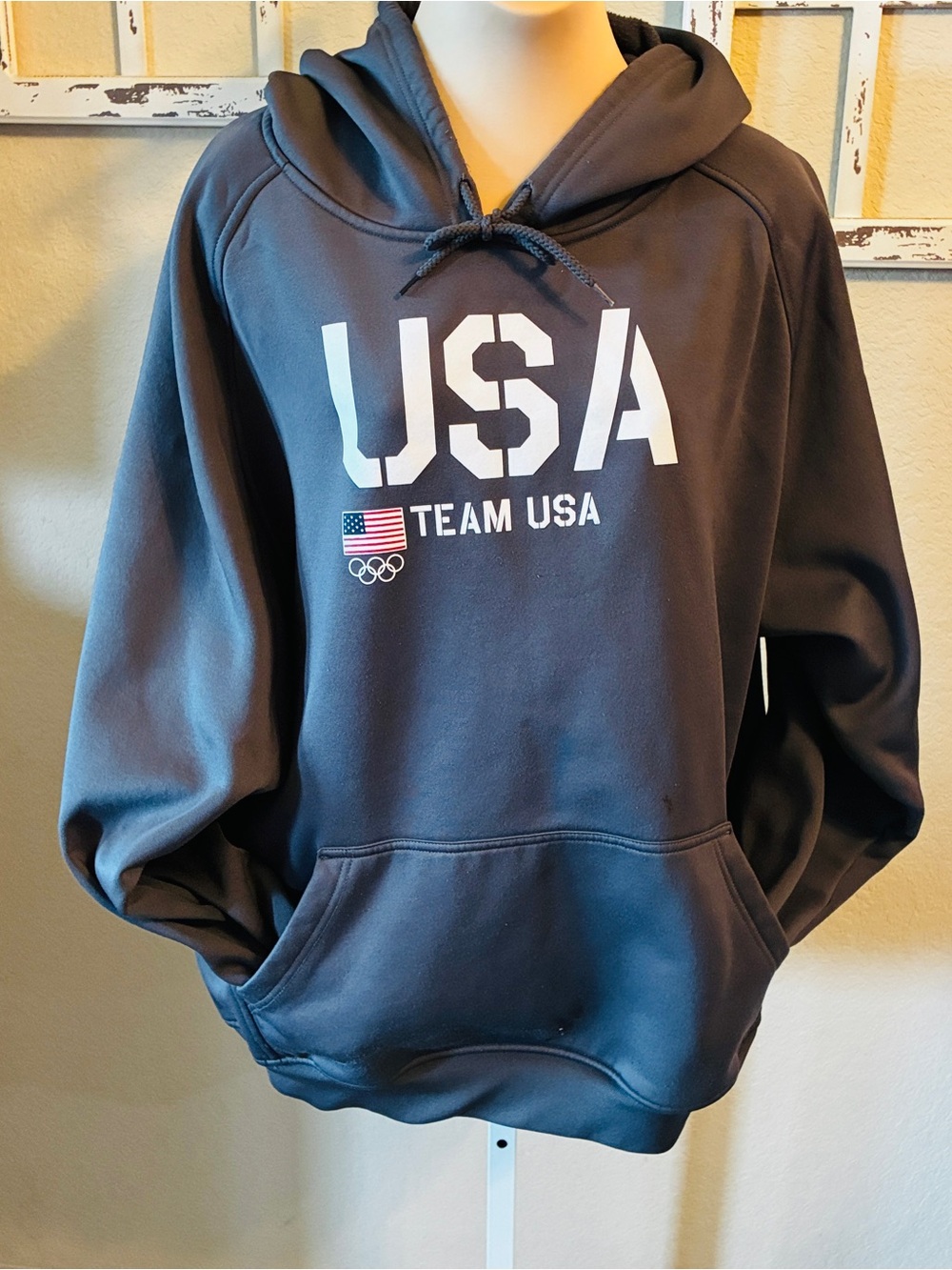 🇺🇸Vintage 90’s Size:XL Team Apparel USA Crewneck Hoodie with Olympic Logo